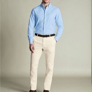 Charles Tyrwhitt Men's Tan Chinos 32w x 32l Slim fit